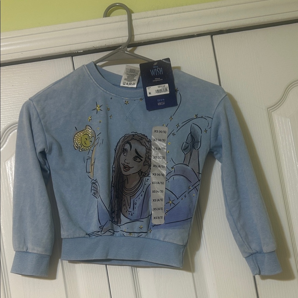 Disney Blue Kids Sweatshirt with Enchanting Design